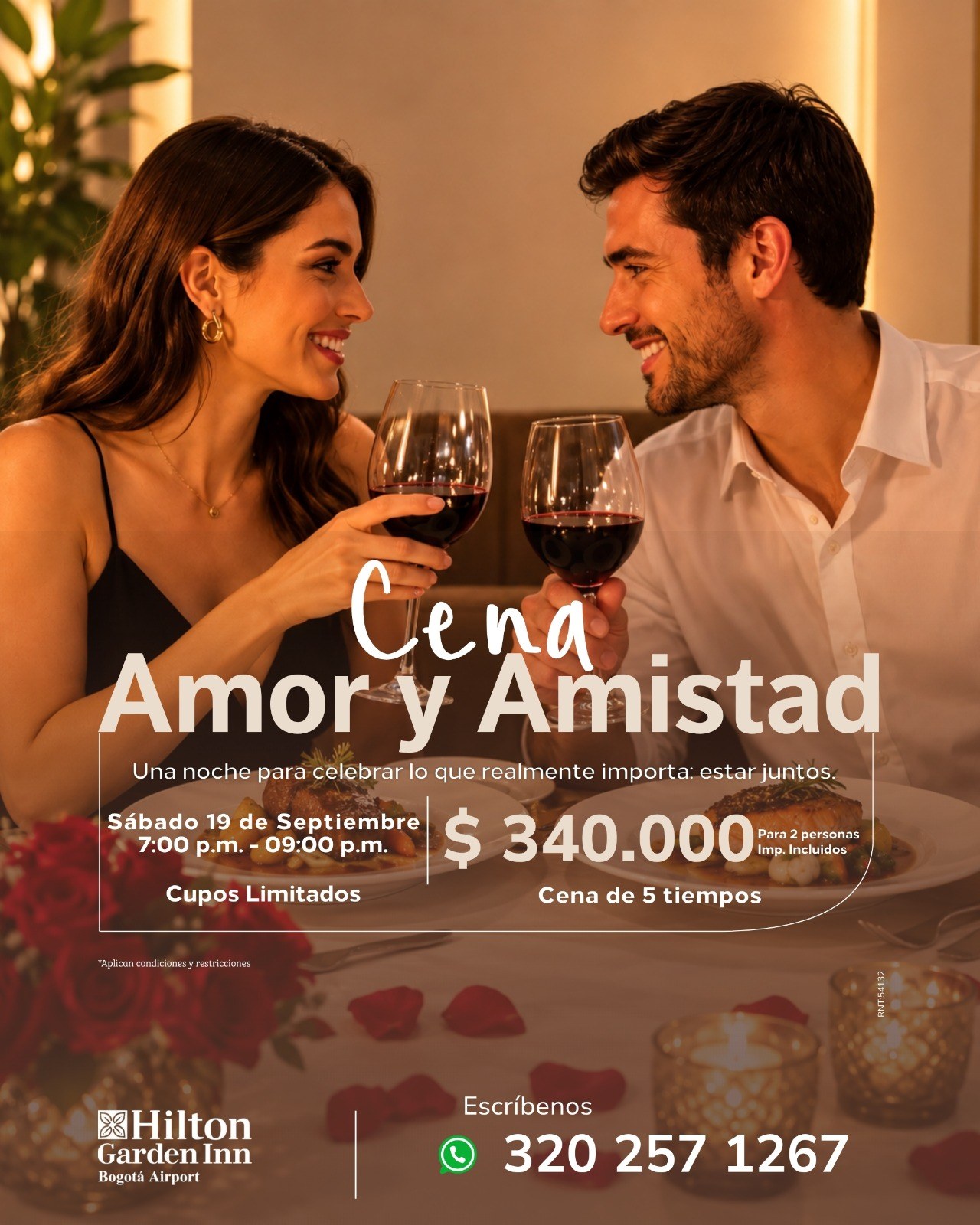 Cena de amor y amistad